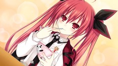 Red eyes blush anime girls redheads date a live Itsuka Kotori