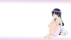 Red eyes blush barefoot black hair gokou ruri ore no imouto ga 