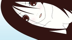 Red eyes faces blush long hair anime girls sayonara zetsubou 