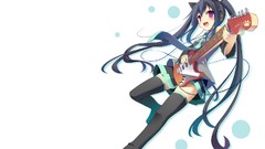 Red eyes guitars anime girls hatsune miku vocaloid animal ears 