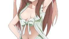 Red eyes long hair anime girls saki