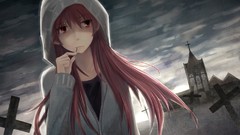 Red eyes mahou shoujo madoka magica sakura kyouko mahou shoujo 