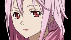 Red eyes pink hair anime girls guilty crown yuzuriha inori 