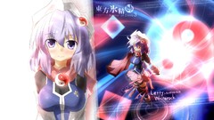 Red eyes Ribbons blush anime girls short hair touhou purple 