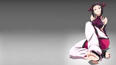 Red eyes short hair street fighter video games Juri Super 