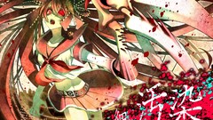 Red eyes skirts school uniforms hatsune miku vocaloid open 