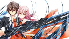 Red eyes Swords pink hair brown eyes brunettes guilty crown 