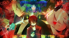 Red eyes vocaloid anime boys