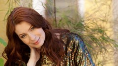 Red eyes woman faces Actress freckles redheads portraits 