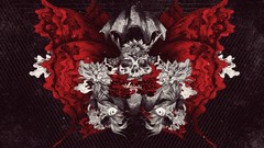 Red fish skulls artwork