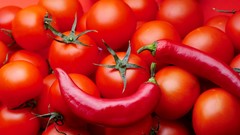 Red food tomatoes fruits