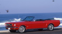 Red Ford roads GT Beaches 1966 Ford mustang american cars Ford 