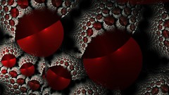 Red Fractals abstract fractal