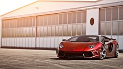 Red Garages Lamborghini-Aventador