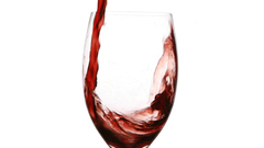 Red glass wine
