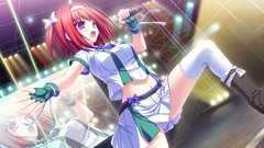 Red gloves boots short hair tsubaki nazuna maikaze no melt game 