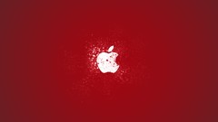 Red graffiti apples mac iphone logos