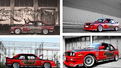Red graffiti BMW E30 M3