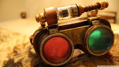 Red Green glasses steampunk Objects