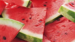 Red Green seeds watermelons fruits