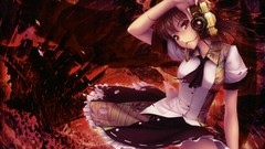 Red hats Cameras shirts skirts brown eyes brunettes short hair 