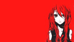 Red hatsune miku vocaloid redheads