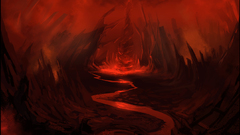 Red hell background infierno