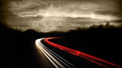 Red Highways sepia long