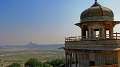 Red India Taj Mahal fort