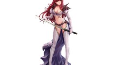 Red Katana horns armor