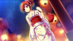 Red light purple woman Anime Manga cities anime girls festival 