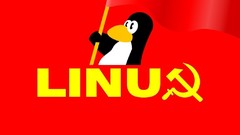 Red Linux tux Simple