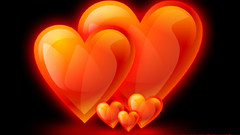 Red love heart Hearts valentines herz