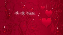 Red love Hearts valentines day