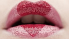 Red love lips