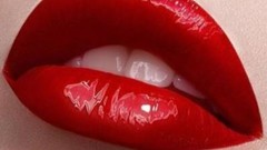 Red love woman roses lips Hearts