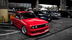 Red m-Power BMW E30