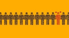 Red Men Typography funny artwork