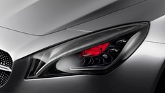 Red Mercedes-Benz headlights concept art Coupé Style Coupe