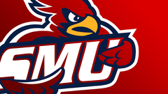 Red minnesota simple background