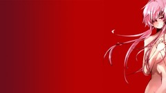 Red mirai nikki gasai yuno fantasy art Simple Background