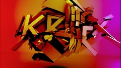 Red Music pink skrillex dubstep shattered skrillex logo