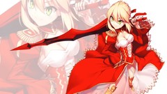 Red Nero Swords artwork Saber Extra