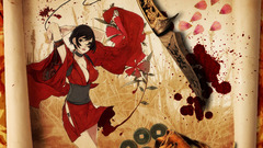 Red ninjas blood Japanese