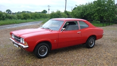 Red old cars classic English between epic