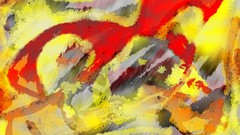 Red paint abstract multicolor