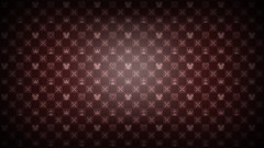 Red patterns mosaic Hearts mickey mouse shuriken minimalistic 