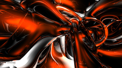 Red plasma abstract