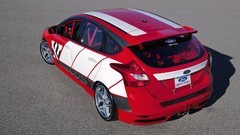 Red race cars concept art ford focus