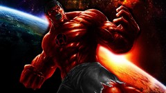Red Red Hulk marvel comics fantasy art Hulk (comic character)